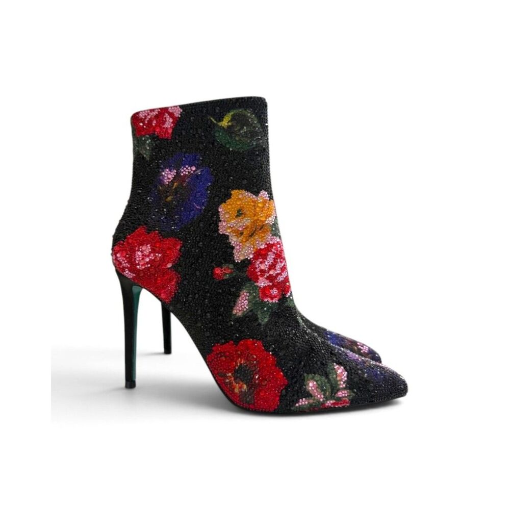 Betsey Johnson Women's Belle Rhinestone Stiletto Heel Booties, NWT! Size 10 - Picture 3 of 13